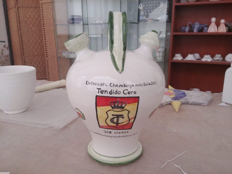 botijo de cerámica de talavera