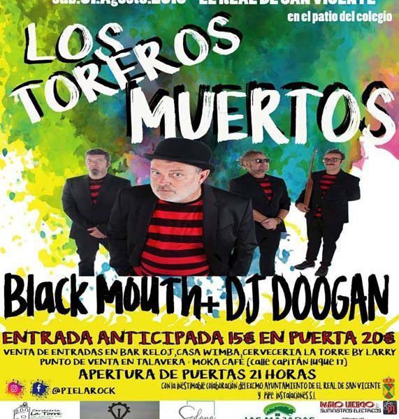 Los Toreros Muertos de Pablo Carbonell actuarán en el PielaRock de El Real de San Vicente.