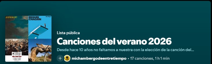 Canción del verano 2026